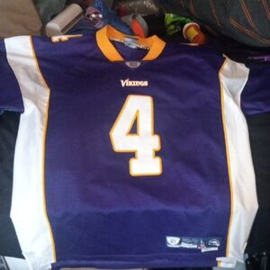 Mens L +2 Length Reebok Onfield Favre Jersey